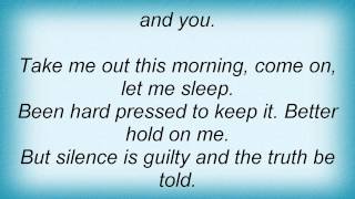 Billy Idol - One Night, One Chance Lyrics