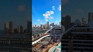 MSC WORLD AMERICA - Timelapse of cruise Departing from MIAMI PORT #msccruises #mscworldamerica