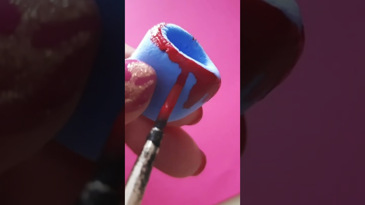 How to make Clay Pen Stand /Holder ✏ 🖊 #diy #miniature #clay #pen #holder #cute