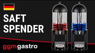 Distributeur de jus - 2 x 6 litres - Noir