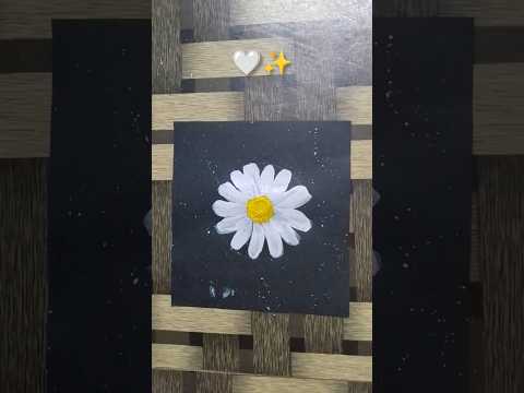 ✨🤍✨ #art #flowers #easy #painting #creative #beautiful #shorts  #youtubeshorts