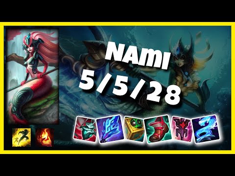 Nami vs Bard EU Challenger SUPPORT (5/5/28) Gameplay Replay - Patch 10.24