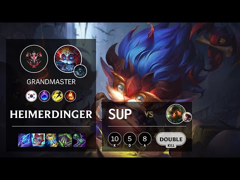 Heimerdinger Support vs Nautilus - KR Grandmaster Patch 11.10