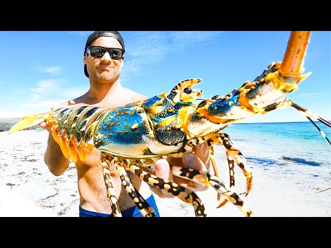 GIANT CRAYFISH Catch And Cook In A Lightning Storm!