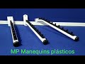 Miniatura vídeo do produto Expositor Arara Horizontal Com Tubo Prata Para Painel Canaletado MP Plásticos