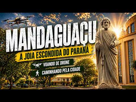 MANDAGUAÇU PR 2026 🚁 Imagens Aéreas e Caminhada pela Cidade | Noroeste do Paraná 4K