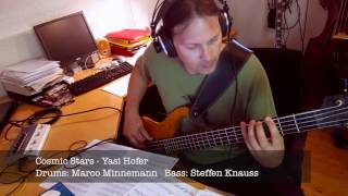 Bass Studio Recording w/ Steffen Knauss and Marco Minnemann "Cosmic Stars" by Yasi Hofer