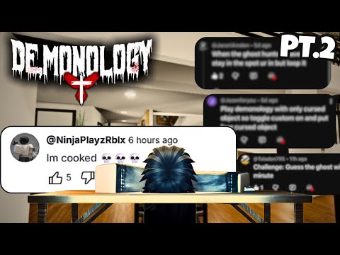 Doing YOUR Insane Challenges in Demonology Roblox! | Pt.2