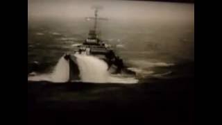 Storm at Sea--US Navy Ships--WWII