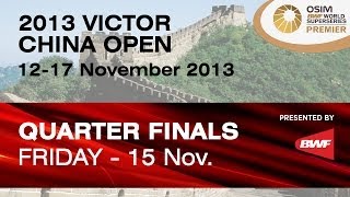 QF - WD - Bao YX. / Zhong QX. vs C.Pedersen / K.Rytter Juhl - 2013 Victor China Open