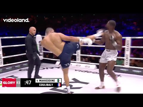 KO OF THE YEAR?!?! Nordine Mahieddine's stunning Head-Kick KO at GLORY 88
