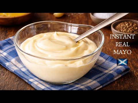 REAL MAYONNAISE | 1 Minute Mayo Recipe!