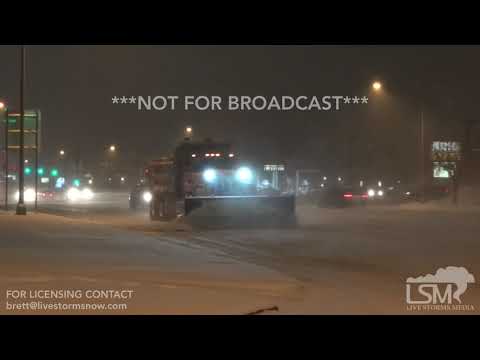 03-02-19 Denver Co - Head on Accident - Plow Formations - Cars Stuck in Snow - Heavy Snow