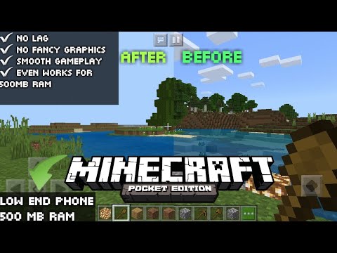 How To Reduce Lag In Minecraft PE | Smooth Gameplay and Lag Fix | 500 RAM Only