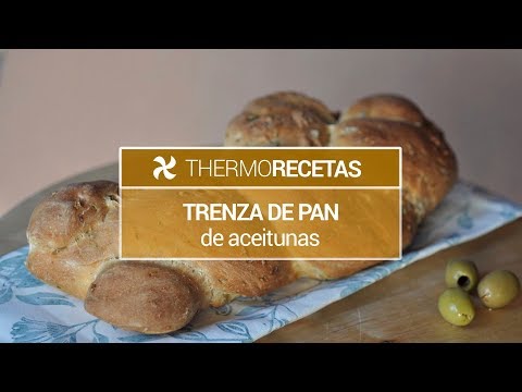 Trenza de pan de aceitunas