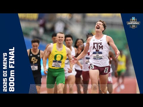 Men's 800m final - 2025 NCAA outdoor track and field championships