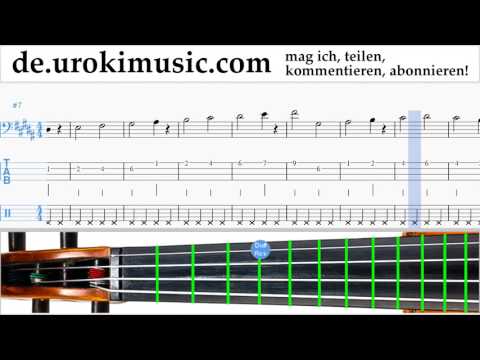 Cello Lernen David Guetta, Justin Bieber - 2U Tabulatur Teil#1 Übungen um-i995