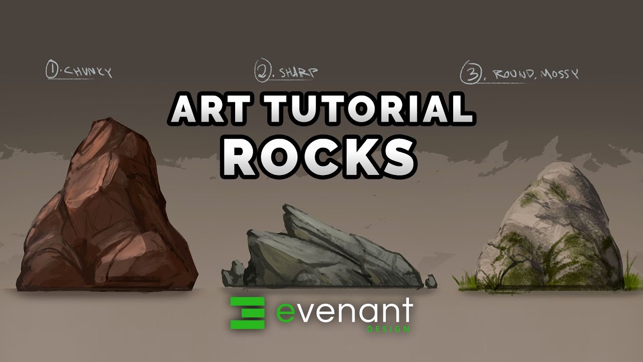 Digital Concept Art Tutorial - Mountains - video 3