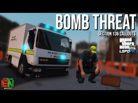 Airport BOMB Threat | NEW Section 136 Callout [GTA 5 MODS LSPDFR UK]
