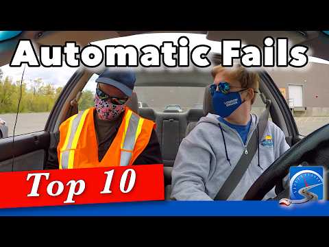 Top 10 Reasons Automatic Fail Driving Test