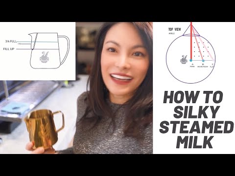 The Best Milk Texturing Technique , Silky steamed Milk by JIBBI LITTLE (ENGLISH) PART1
