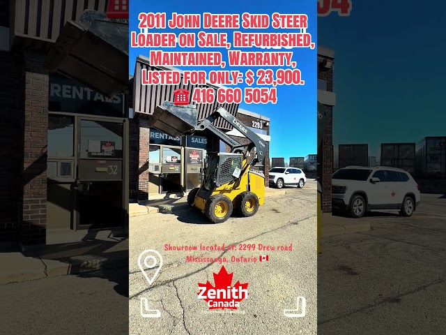 2011 John Deere Skid Steer or Lease to own Estimate $418.93/mo in Heavy Equipment in Mississauga / Peel Region