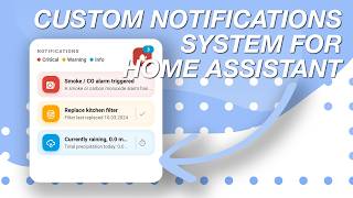 Custom NOTIFICATIONS System for Home Assistant
