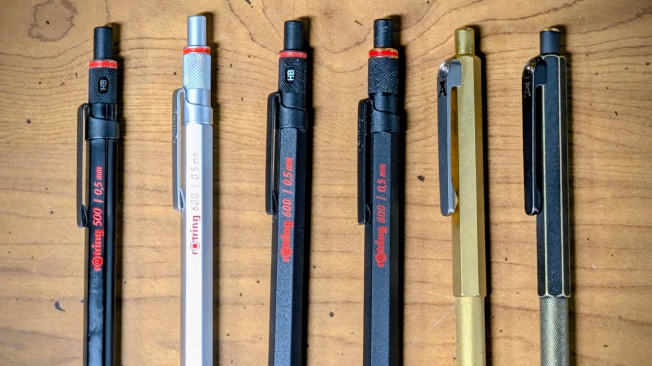 Oops a rOtring video! 800 600 500 Rapid Pro Ansø Pen #thoughts #Comparison #IndustrialDesign #EDC