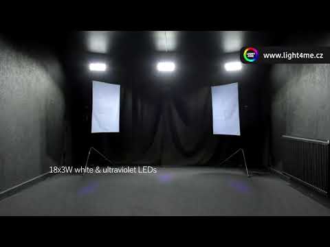 Light4me LED UV 18x3W Stroboskop + UV reflektor