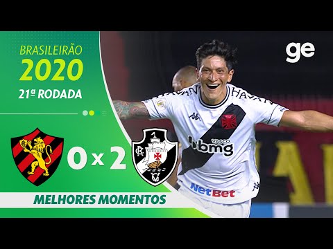 SPORT 0 X 2 VASCO | MELHORES MOMENTOS | 21ª RODADA BRASILEIRÃO 2020 | ge.globo