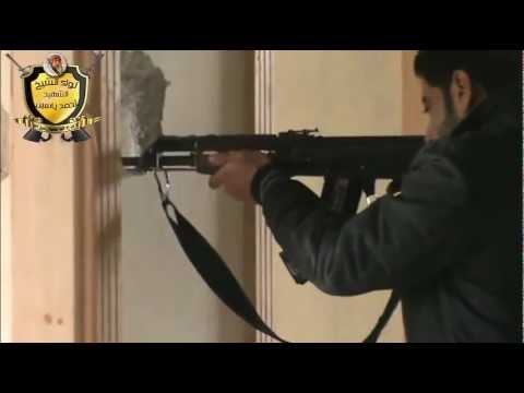 رباط مقاتلي كتيبة نزار الريان على إحدى جبهات مدينة داريا في ريف دمشق