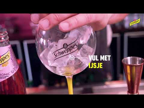 Schweppes Pink Tonic - cocktail Pink Collins (NL)