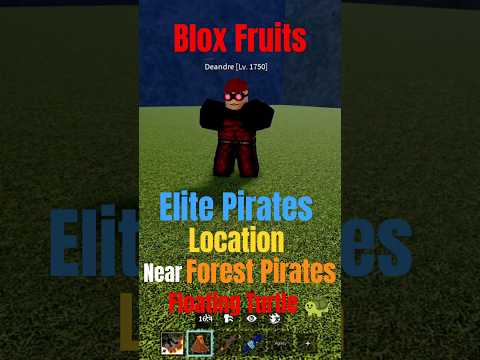 Finding 6th Elite Pirate Spawn Locations on Blox Fruits Floating Turtle Island #shorts #roblox