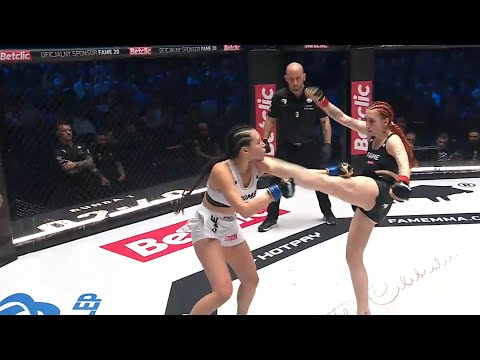 Murcix vs Paulina Kozłowska Gala FAME MMA 20 - Turniej (Cała walka trwała 3 rundy)