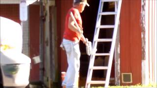 preview picture of video 'Early Autumn Farm Chores - Roof Coating'