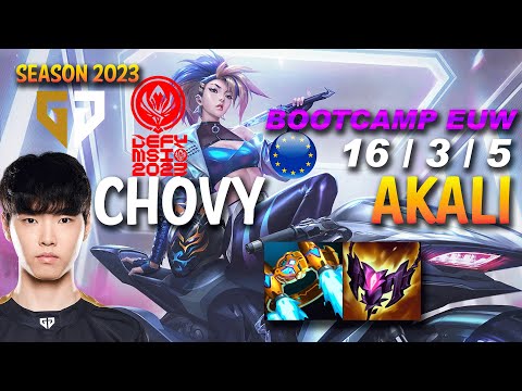 GEN Chovy AKALI vs YONE Mid - BOOTCAMP MSI 2023 - EUW Ranked