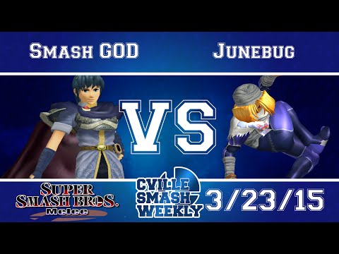 Cville Smash - VGz | SmashG0d vs VGz | Junebug - SSBM Winners Semis - Melee
