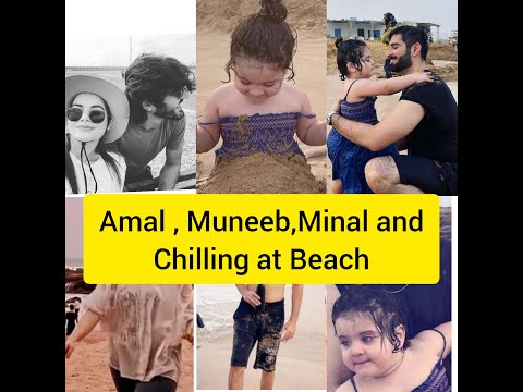 Minal, Amal, Muneeb and Ahsan Chilling at the Beach
