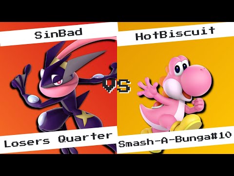 Smash-A-Bunga#10 Sinbad(Greninja) Vs. HotBiscuit(Yoshi) Losers Quarters Smash Ultimate Singles