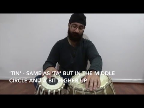 Introduction to Tabla - How to play 'Tin'