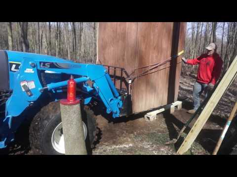 Moving the outhouse to its new location