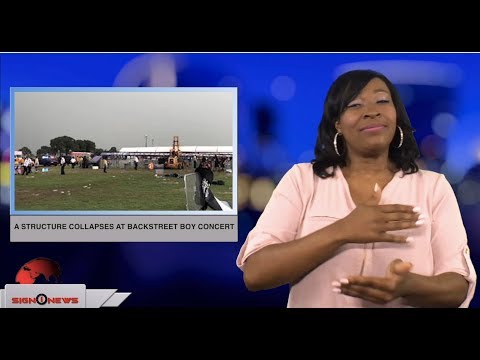 A structure collapses at backstreet boy concert (ASL - 8.19.18)