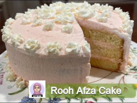 Vanilla Sponge Cake || Rooh Afza Icing || FARM COOKING BY RUBI AND NUZHAT ||