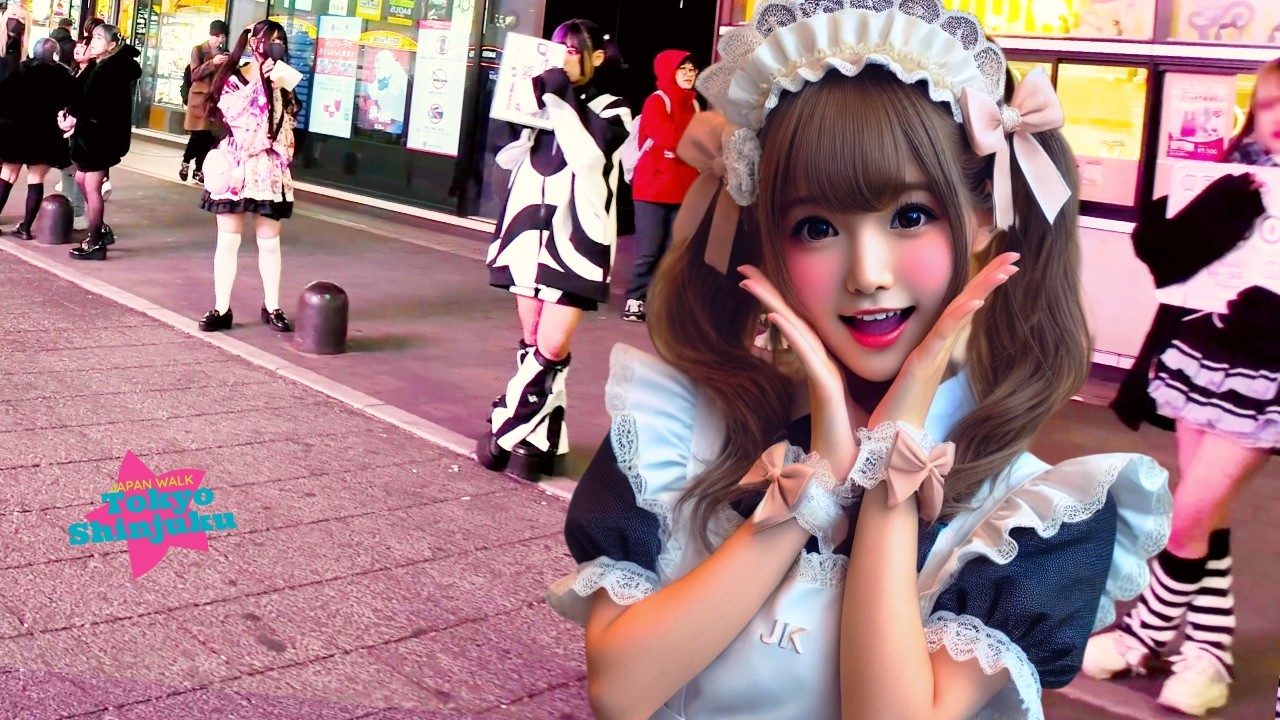 Tokyo Shinjuku 👍 Night Street 💖 4K Nonstop 1 Hour