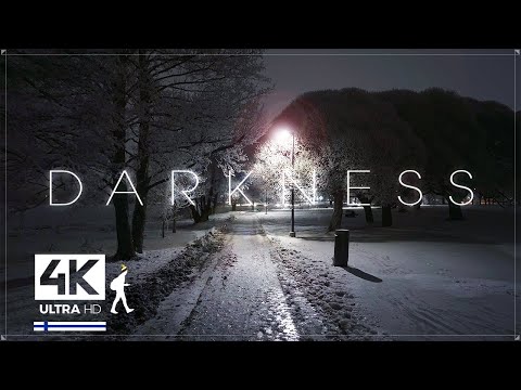 Alone in the Dark Winter Nights in Finland - Slow TV 4K