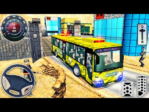 US Coach Army Bus Driving Simulator - Military Duty Vehicle Soldiers Transport - Android GamePlay