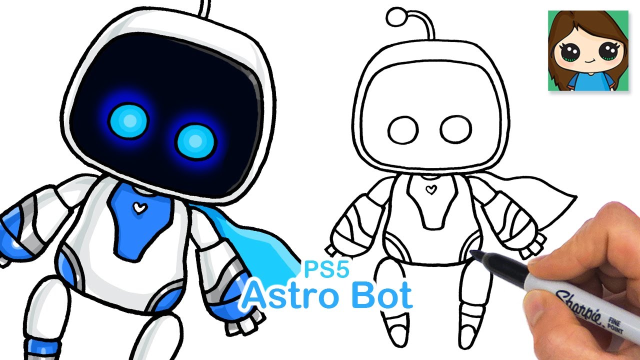 How to Draw Astro Bot | PS5 Game