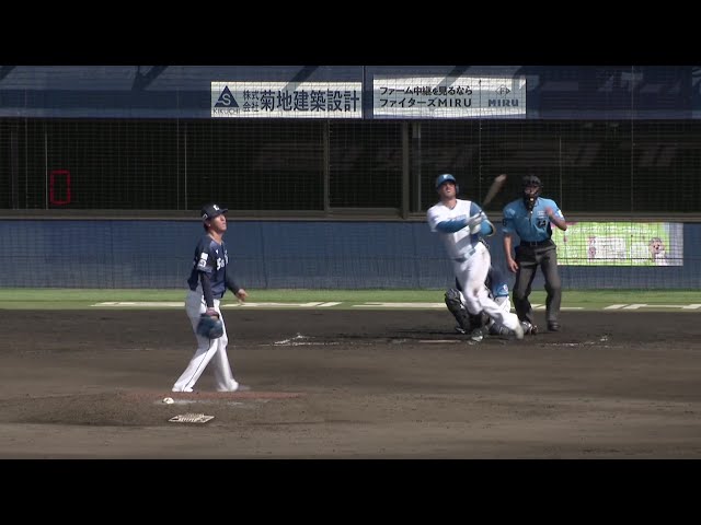 【ファーム】ファーム合流後のヒットは全てHR!! ファイターズ・マルティネス 2打席連続弾!! 2025年8月26日 北海道日本ハムファイターズ 対 埼玉西武ライオンズ