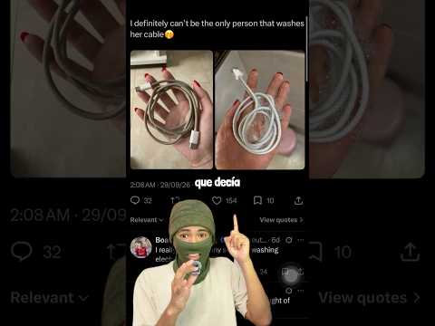 ¿Se puede lavar el cable de iPhone? 📱