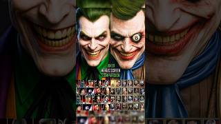 Joker Character Selection in Mk vs Dc Universe , Injustice 1, Injustice 2 And MK11 #mortalkombat